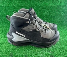 Men Salomon Elixir Mid GTX Gore-Tex Boots Black Magnet Shoes 472959 Size 10
