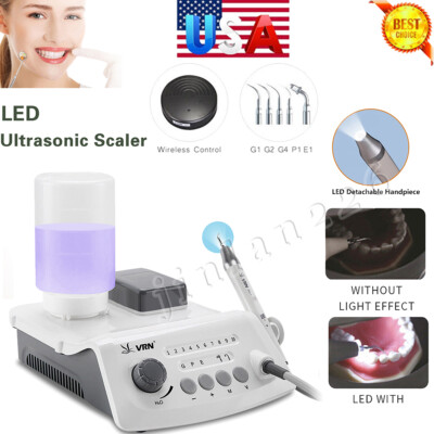 Woodpecker Style LED Ultrasonic Piezo Scaler w/ HW-5L Handpiece 5 Tip 1 Bottle