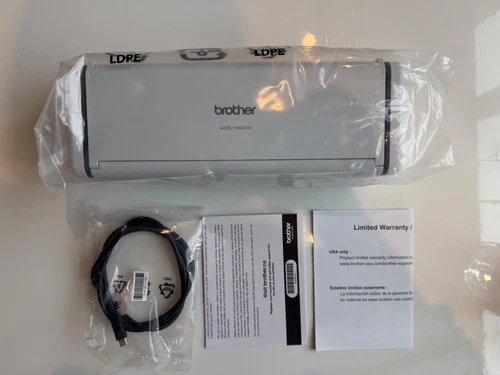 Brother ADS-1800W Wireless Compact Desktop Scanner with Color Touchscreen