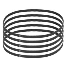 400mm GT-2 Timing Belt, 5pcs 6mm Width 2mm Pitch 3D Printing Closed Loop, Black
