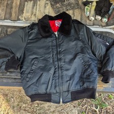 Vintage 80s 90s Dickies Quilt Lined Bomber Jacket Made In USA size Large
