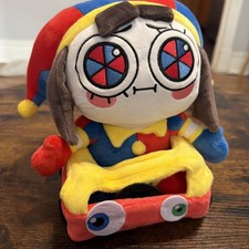 NWT Glitch Productions Amazing Digital Circus Pomni Toy Kart Plush Figure Set