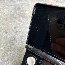 Nintendo 3DS Console (CTR-001) w/ OEM Charger Stylus Tested Cosmo Black