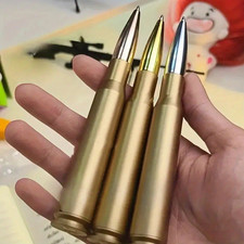 Kugelschreiber 50er BMG Patrone Model 14cm H, 2,1cm B Hülse  gut zum schreiben