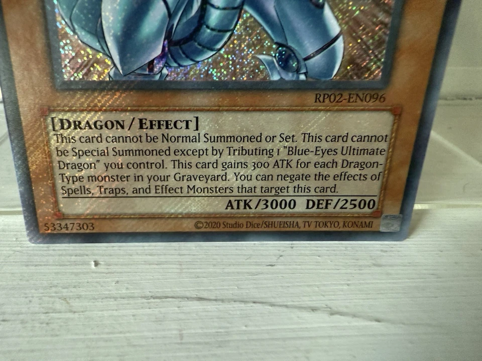 Blue-Eyes Shining Dragon RP02-EN096 Retro Pack 2 Unlimited Edition Yugioh 2020 - Image 3 of 4