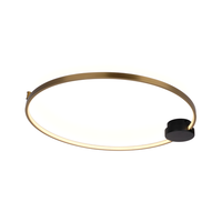Eye 40 Ceiling - Moderne Led Deckenleuchte Schwarz Und Gold 40Cm
