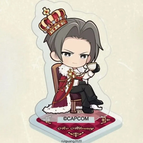 Anime Ace Attorney Gyakuten Saiban Miles Edgeworth Phoenix Wright Acrylic Stand - Picture 2 of 12