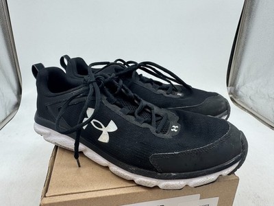 Under Armour Charged Assert 9 Men's Black Lace Up Low Top Running Shoes - 10
