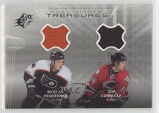 2001-02 SPx Hidden Treasures Ruslan Fedotenko Tim Connolly #DT-FC 08j9