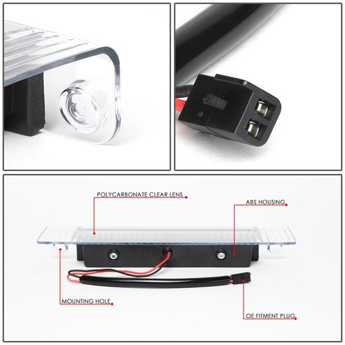 BLACK FULL LED 3RD THIRD TAIL BRAKE LIGHT FOR 2003-2017 CHEVY EXPRESS/GMC SAVANA - Foto 4 di 5