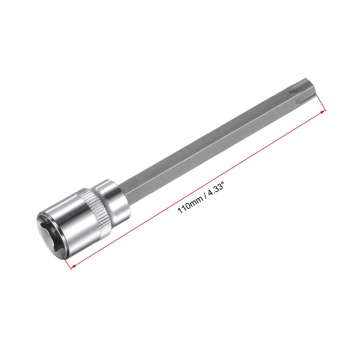 Embout T55 TORX sur douille carré 1/2" Acier 55mm FORSAGE F-34605555