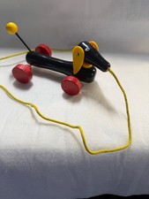 BRIO Pull Along DACHSHUND 7" Wooden Toddler Pull Toy