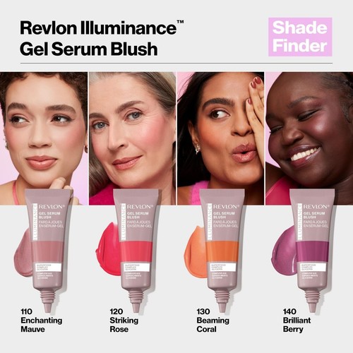 Revlon Illuminance Gel Serum Blush, Visibly Plump Cheeks, Dewy Finish and... - Picture 9 of 9