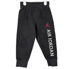 Air Jordan Toddler 2T Black Jogger Pants Red Jumpman Logo Activewear Basketball