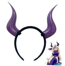 Women Headband with 3D Devil Horns 3d Lightweight Devil Horns Headband Yx Purple