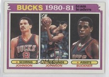 1981-82 Topps Team Leaders Marques Johnson Mickey Quinn Buckner #56 0j5g