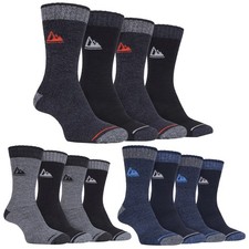 Mens Cushioned Hiking Socks by Storm Bloc 4 Pack Anti Blister Walking Socks