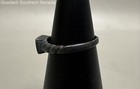 Sterling Silver Twisted Band Ring with Yellow Stone - Size 7 — photo 2