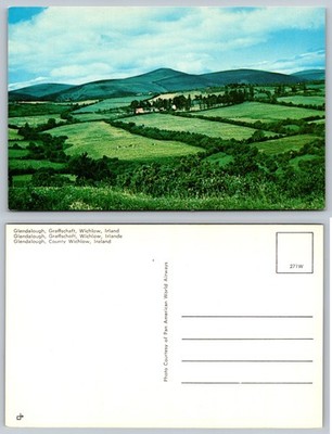 Glendalough County Wicklow Ireland Hillside Landscape Postcard