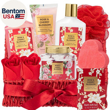 Christmas Gifts for Women, Bath and Body Gift Basket Set for Mothers Day - 9 Pcs