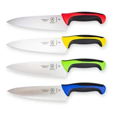 Mercer Culinary Millennia 8" Chef's Knife 4-Piece Set, Color-Coded, High Carbon