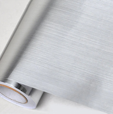 Gebürstet Silber Selbstklebend Vinyl A4 Meter Metallic Werbetechnik Bastelblätter