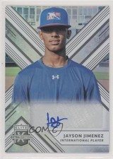 2018 Panini Elite Extra Edition Auto Jayson Jimenez #187 Auto lu0