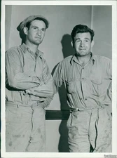 1940 Photo Suspects Daniel & Pete Martin Held In Dynamite Theft Kc Ks Crime 6X8