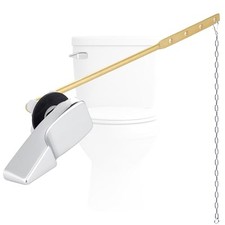 Universal Front Mount Metal 1 Piece Chrome with circle shape flapper chain