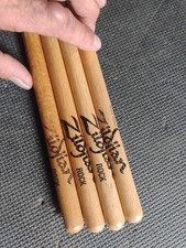 Lot Of (4) Zildjian Rock Hickory Drumsticks
