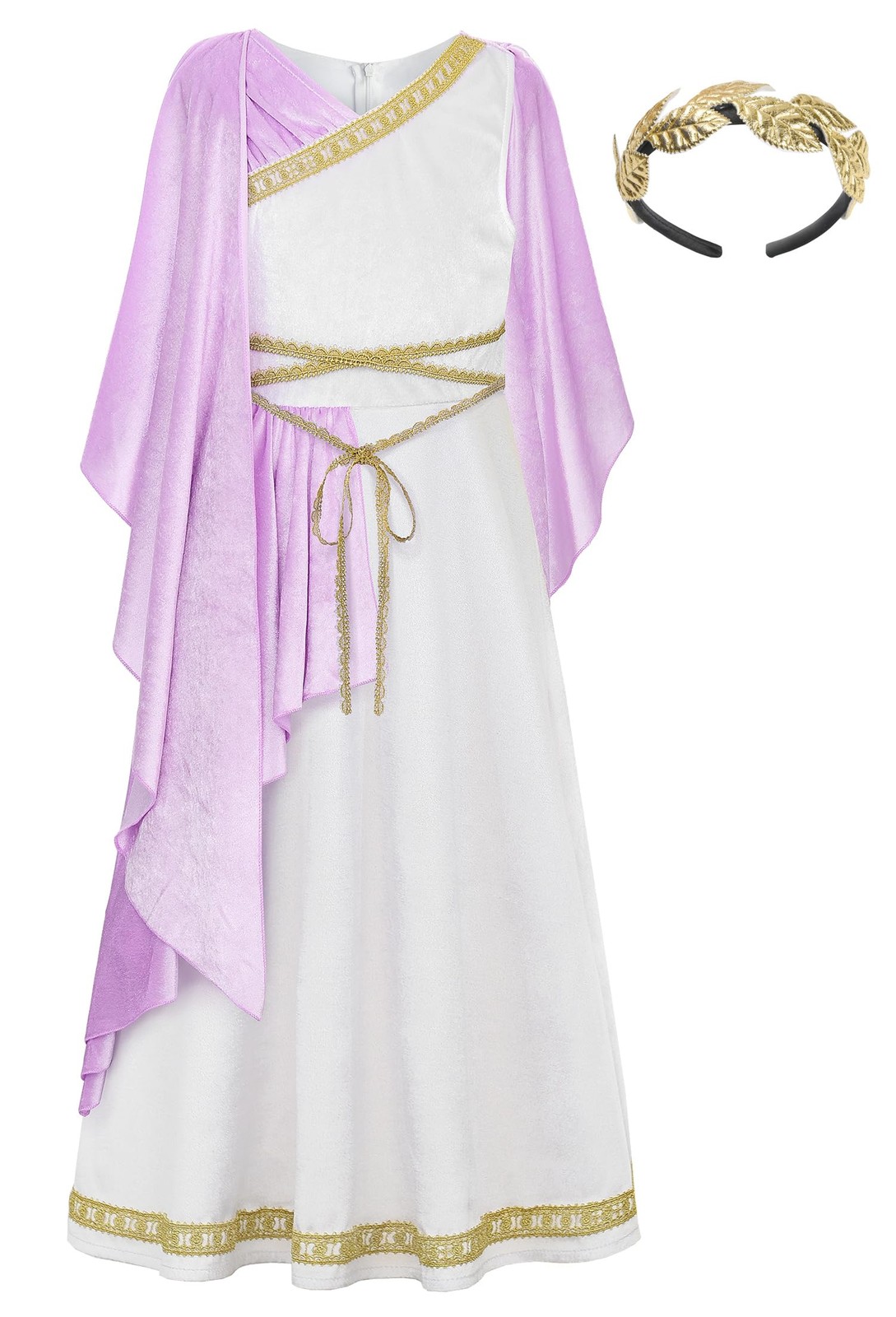 Robe Déguisement Déesse Grecque Fille Anti-Irritation pour Peau Sensible 150