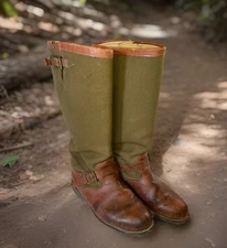 Chippewa Snake Boots Men's 10 EE Descaro Brown 23913 Hunting Viper Repair Needed