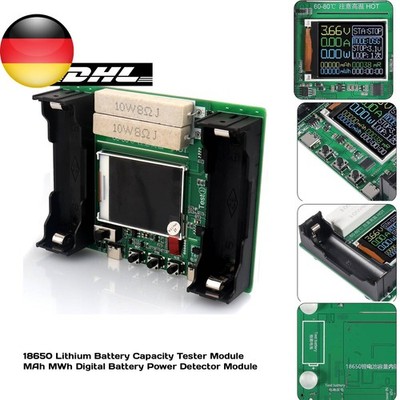 18650 Lithium Battery Capacity Tester Module Digital Battery Power Detector Modu