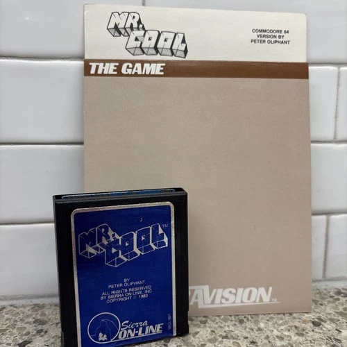 Mr. Cool Game Cartridge Commodore 64 With Manual Untested RARE!!!