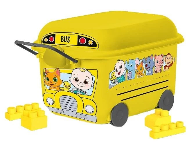 Cocomelon Soft Play Buildable Block Pull Along Caddy