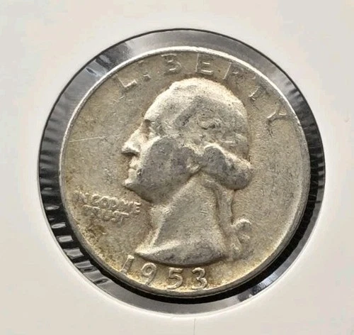 1953-S 90% Silver Washington Quarter US San Francisco