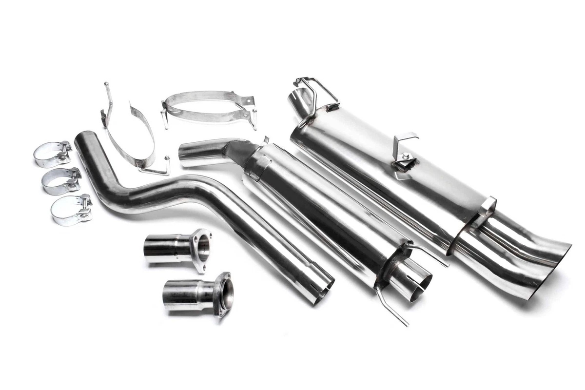 Silencieux échappement Pour Opel Astra F Berline 1991-1998 – 2x76 Mm, Marque Novus, Neuf