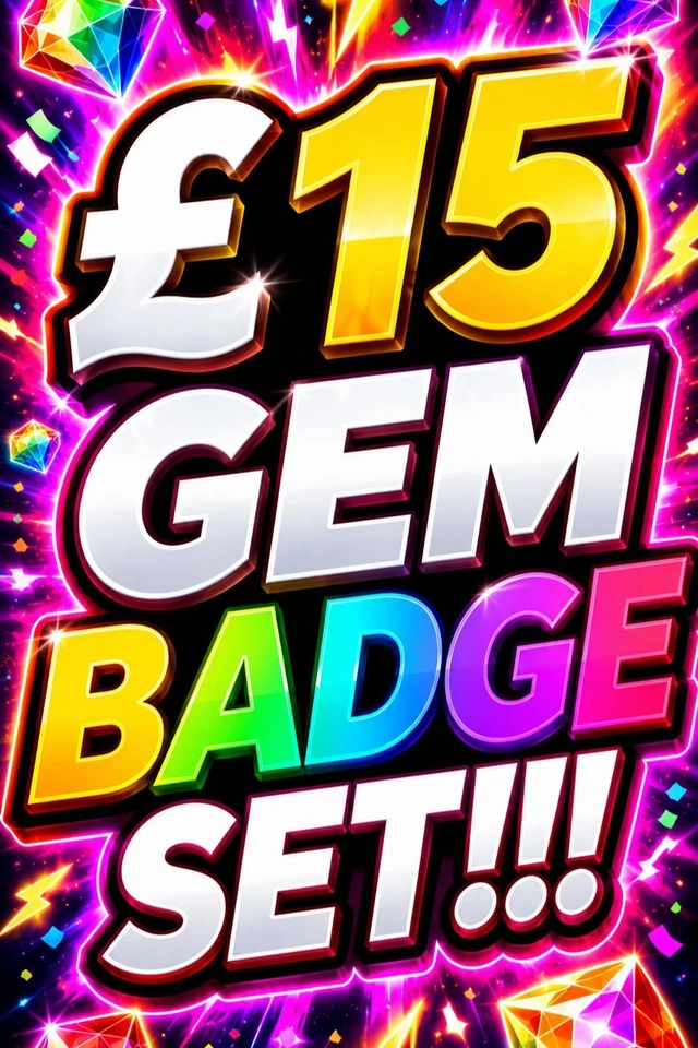 😲£15 Gem Badge Set 😲