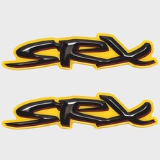 Sea Ray Boat Decals | SRX Black Yellow Stickers (Pair)