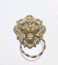 Alte Türklingel Löwenkopf – Aluguss – Vintage Klingel / Türbeschlag