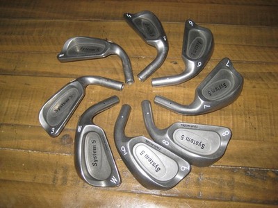 PING ZING SYSTEM 5 TOUR MODEL COPIES CLONES 3-PW FULL SET RH IRONS HEADS ONLY