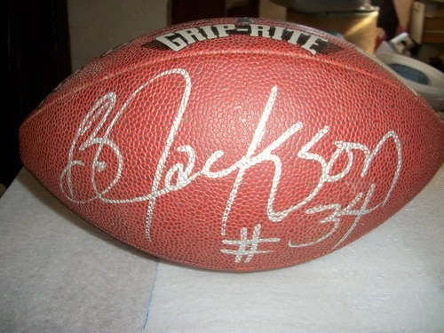 BO JACKSON SIGNED/AUTOGRAPHED OAKLAND RAIDERS FRANKLIN FOOTBALL