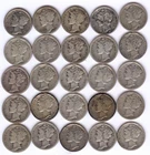 Lot of 25 - Mercury Dimes + 1916 - 1931-S + SILVER + Circulated + No Reserve!
