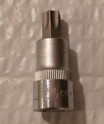 CORNWELL TOOLS CBST553, 1/2'' SOCKET DRIVEN, T55  TORX BIT.