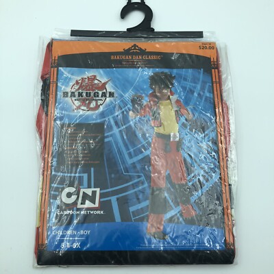 BAKUGAN DAN CLASSIC Battle Brawlers Children Boy Costume Size 4-6X New Small