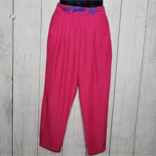 Vintage 80s 90s Hot Pink Western Cropped Jacket & Pant Set, size Small - Picture 3 of 10