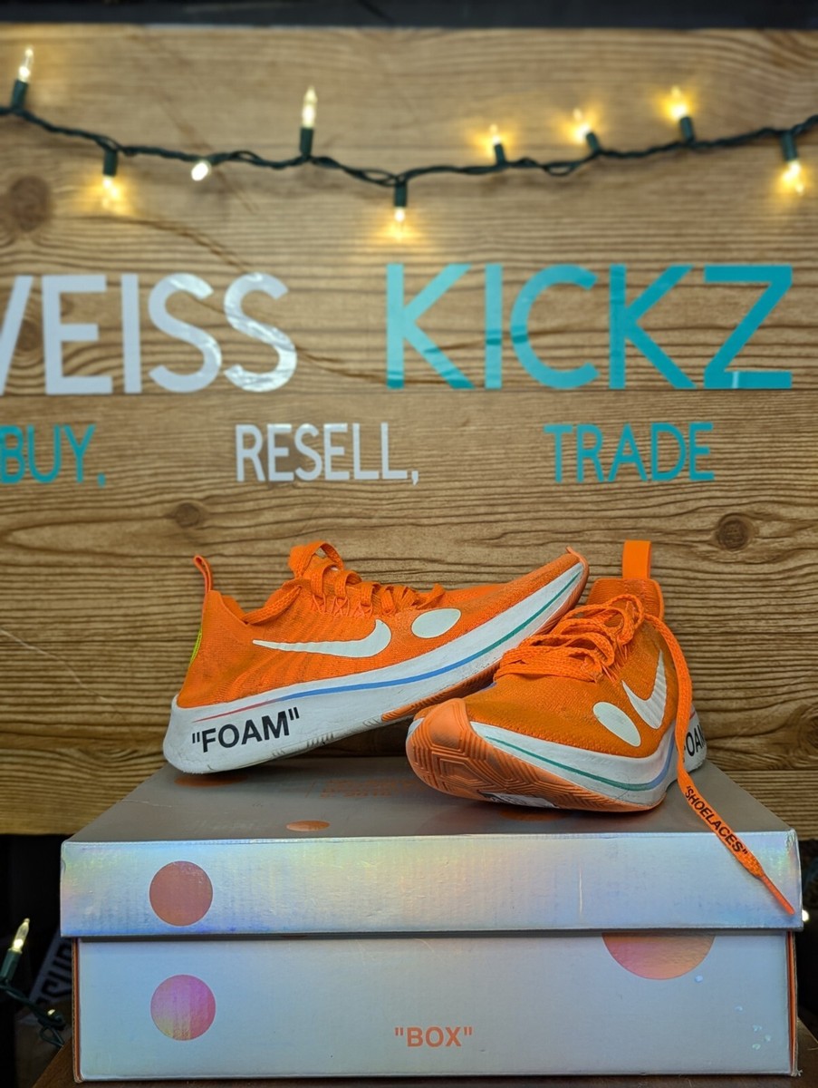 Size 7 - Nike Off-White x Zoom Fly Mercurial Flyknit Total Orange