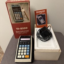 Vintage Texas Instruments TI-2550 Electronic Memory Calculator Parts ONLY