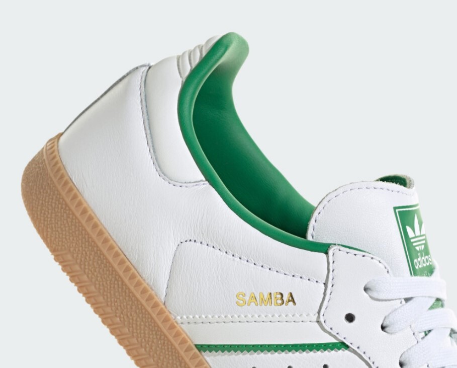 Adidas Samba OG men's Shoes Crystal White Green JI2044 image 8