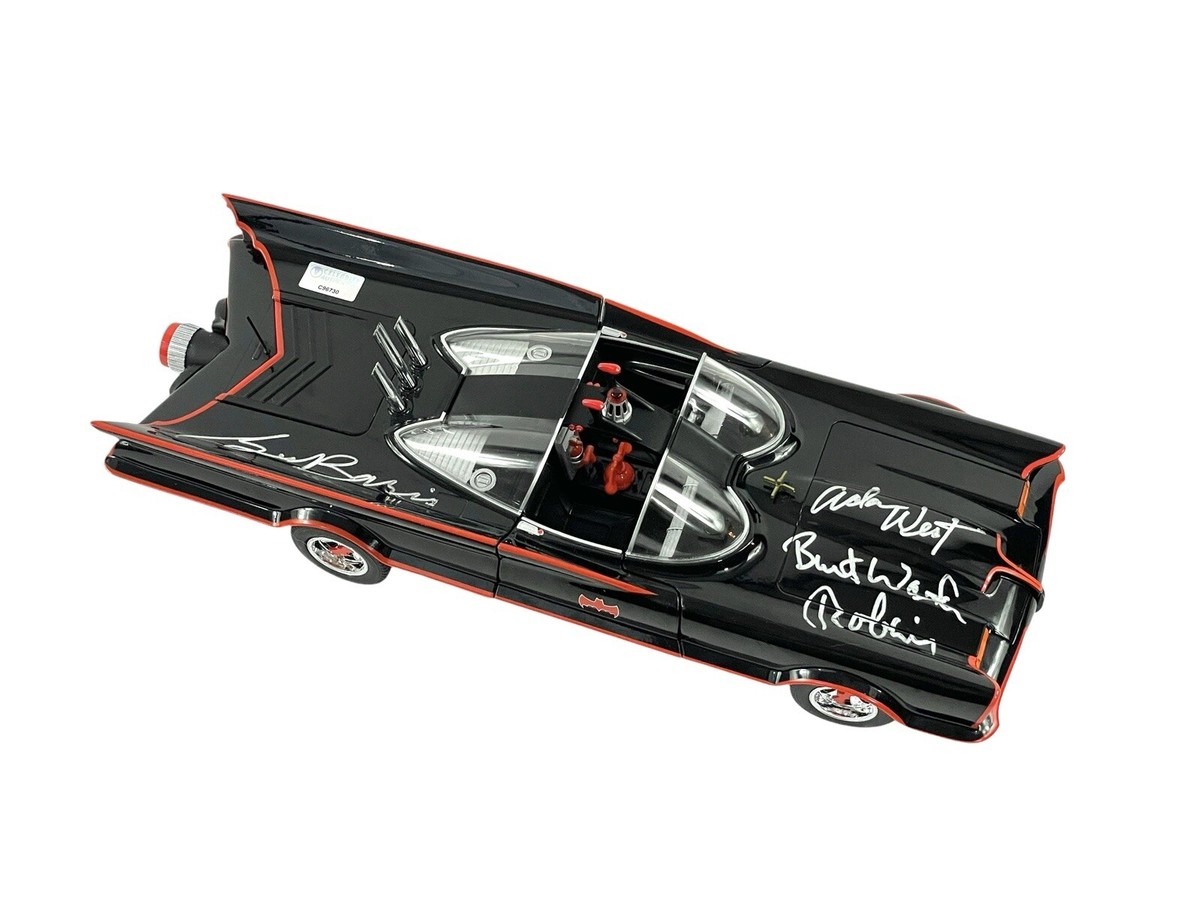 Adam West Burt Ward George Barris Signed Die-Cast 1:18 Batman 1966